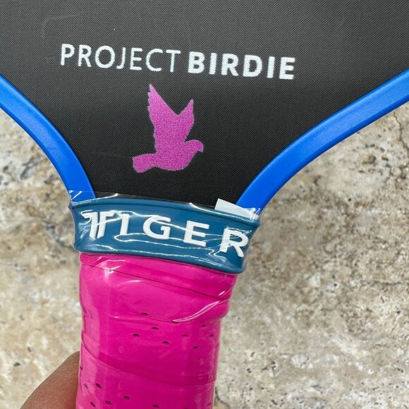 Tiger Generation Three Pickleball Paddle Project Birdie Blue Pink Composite Grip - Picture 6 of 9